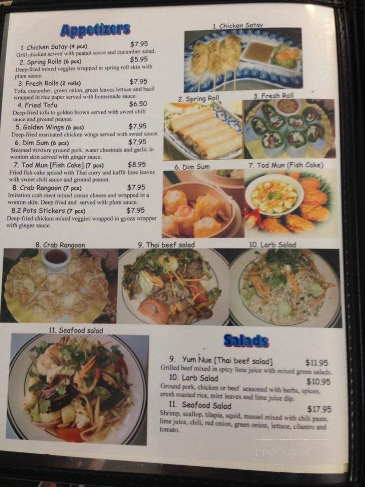 La Conner Thai Garden Restaurant - La Conner, WA menu_pic