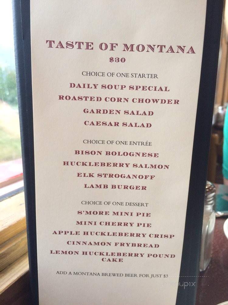 Snowgoose Grille - Saint Mary, MT menu_pic