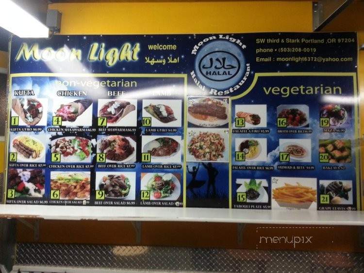 Moonlight Food Truck - Portland, OR menu_pic
