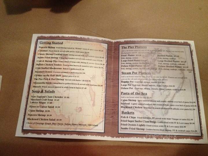 Davis Street Pier Seafood - Culpeper, VA menu_pic