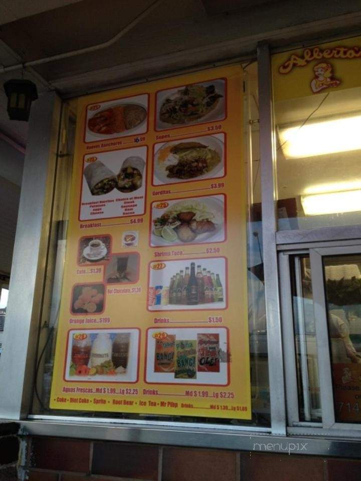 Alberto's Fresh Mexican Food - Long Beach, CA menu_pic