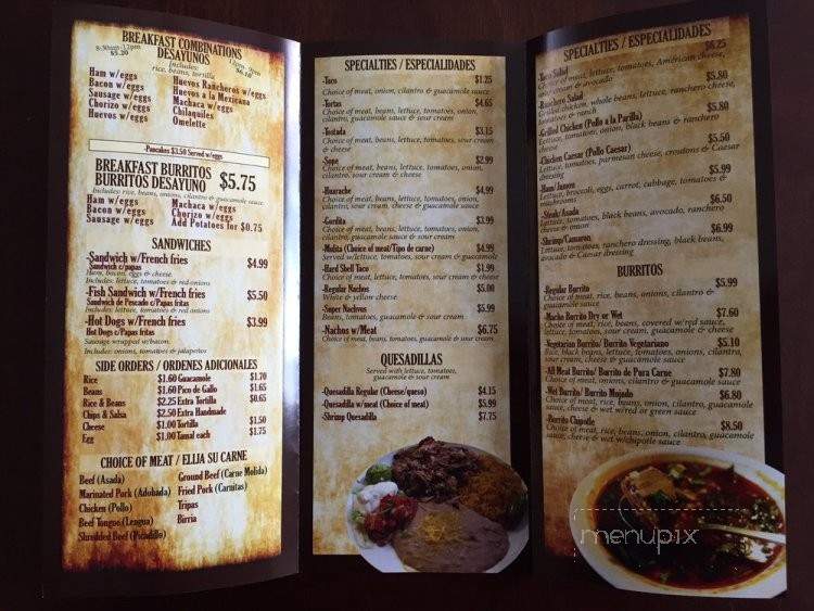 Rancheritas Mexican Grill - Lancaster, CA menu_pic