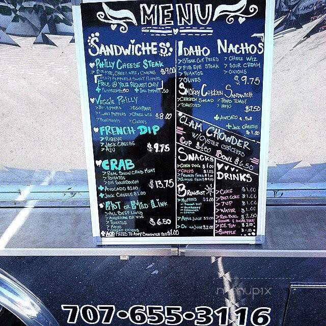 Gagas Rollin Diner - Vallejo, CA menu_pic
