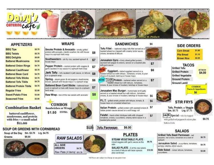 Daisy's Catering Cafe - Phoenix, IL menu_pic