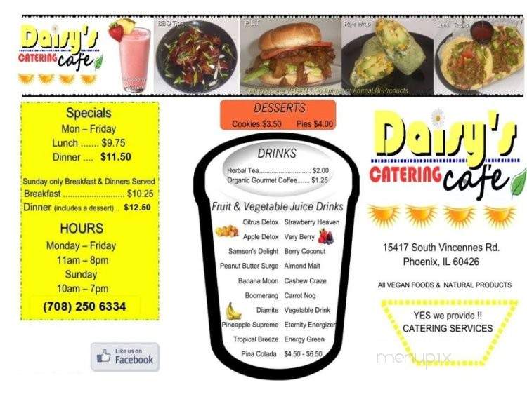 Daisy's Catering Cafe - Phoenix, IL menu_pic