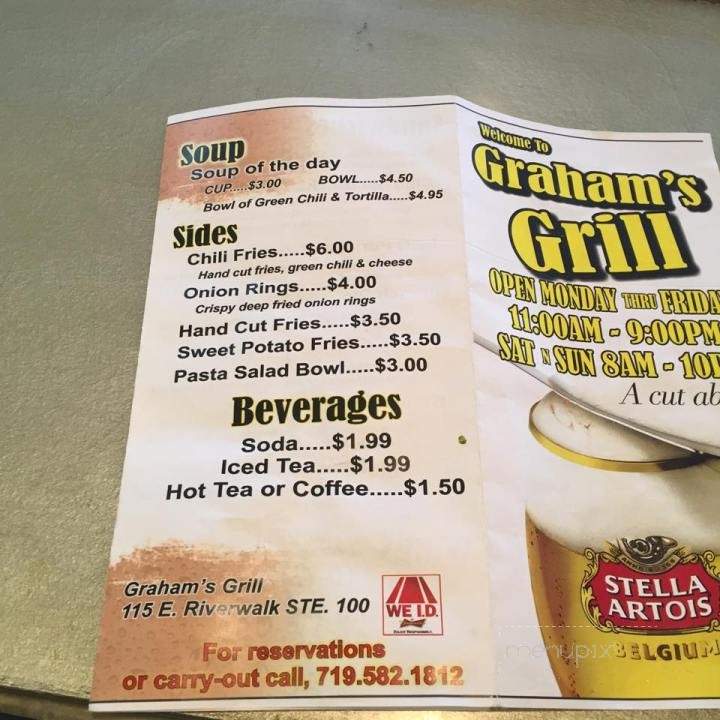 Menu of Grill in Pueblo, 81003