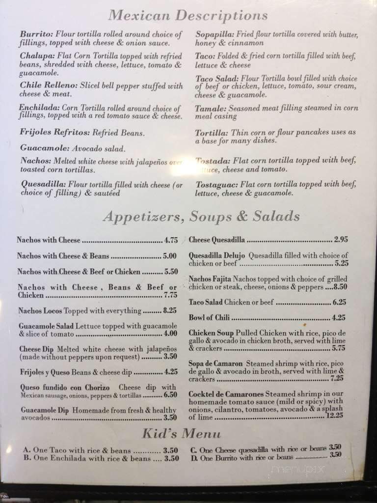 The Golden Tequila Mexican Restaurant - New Port Richey, FL menu_pic