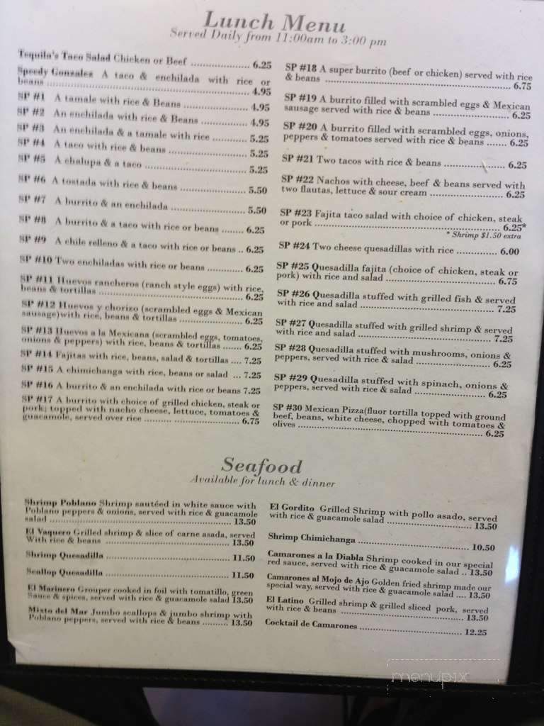 The Golden Tequila Mexican Restaurant - New Port Richey, FL menu_pic