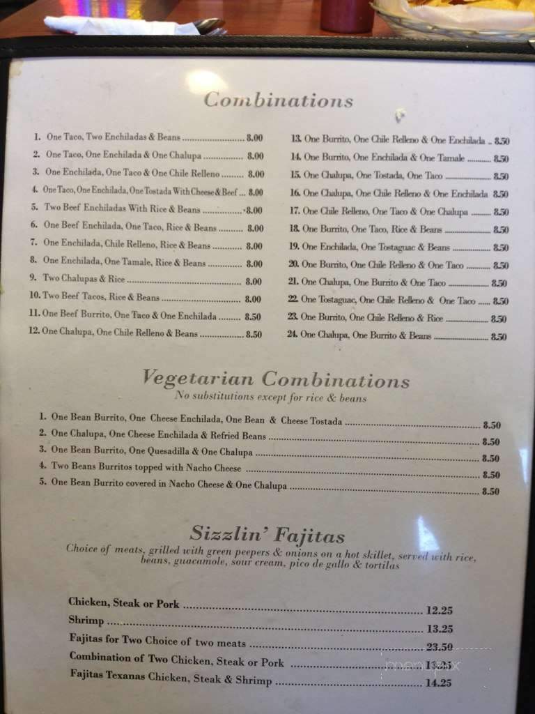 The Golden Tequila Mexican Restaurant - New Port Richey, FL menu_pic