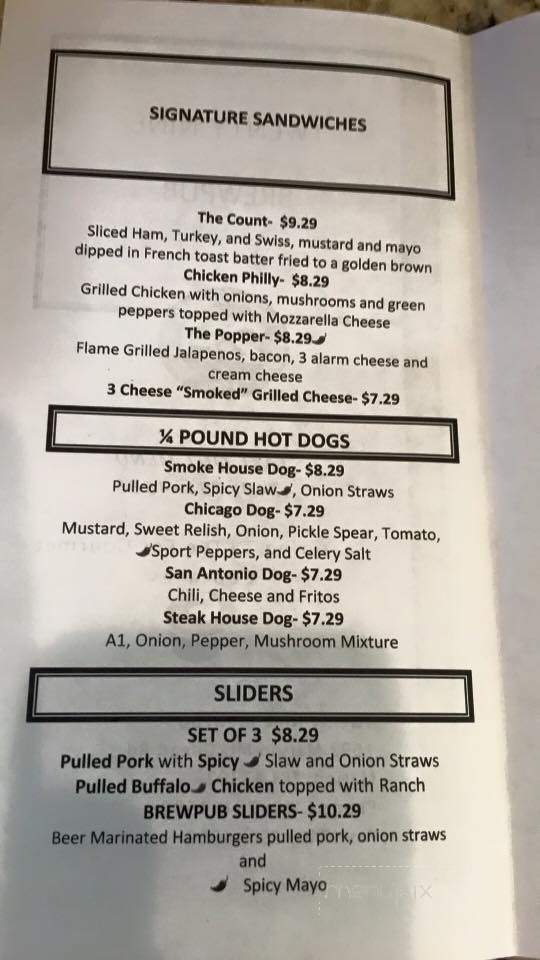 29 Brew Pub - Marion, OH menu_pic