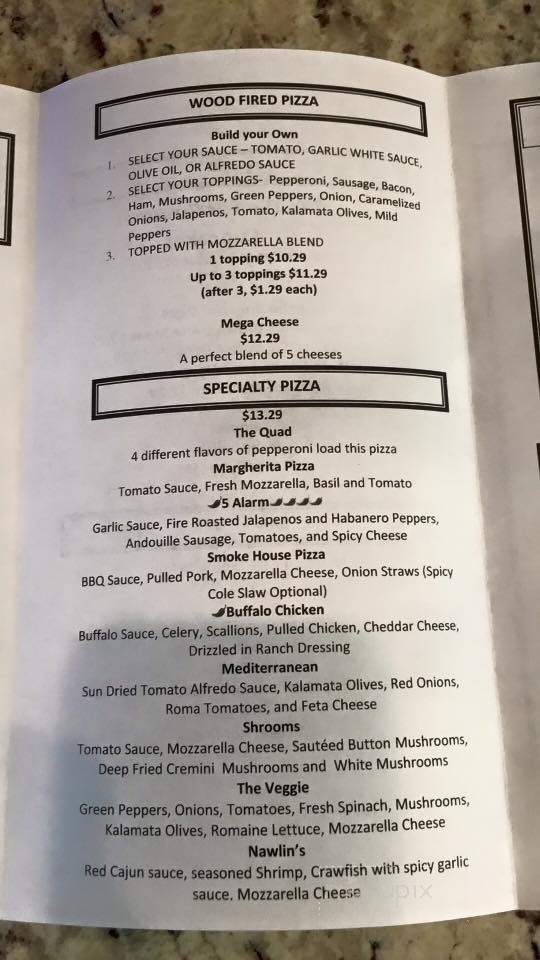 29 Brew Pub - Marion, OH menu_pic