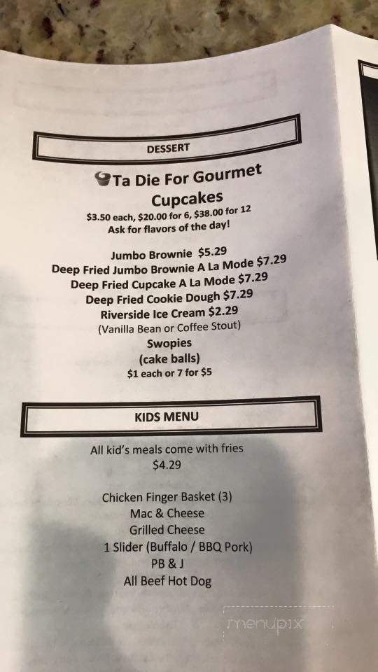 29 Brew Pub - Marion, OH menu_pic