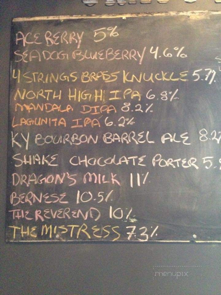 29 Brew Pub - Marion, OH menu_pic