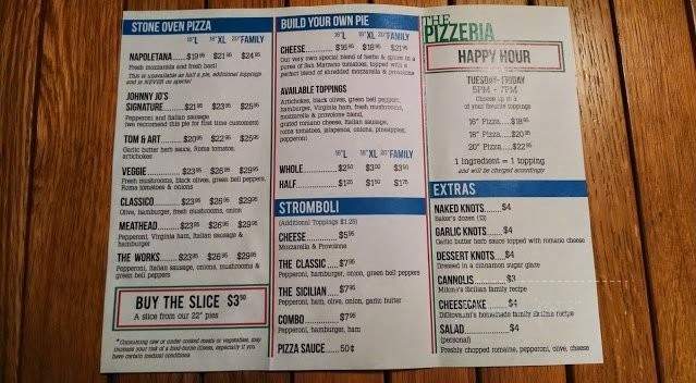 The Pizzeria - Kansas City, MO menu_pic
