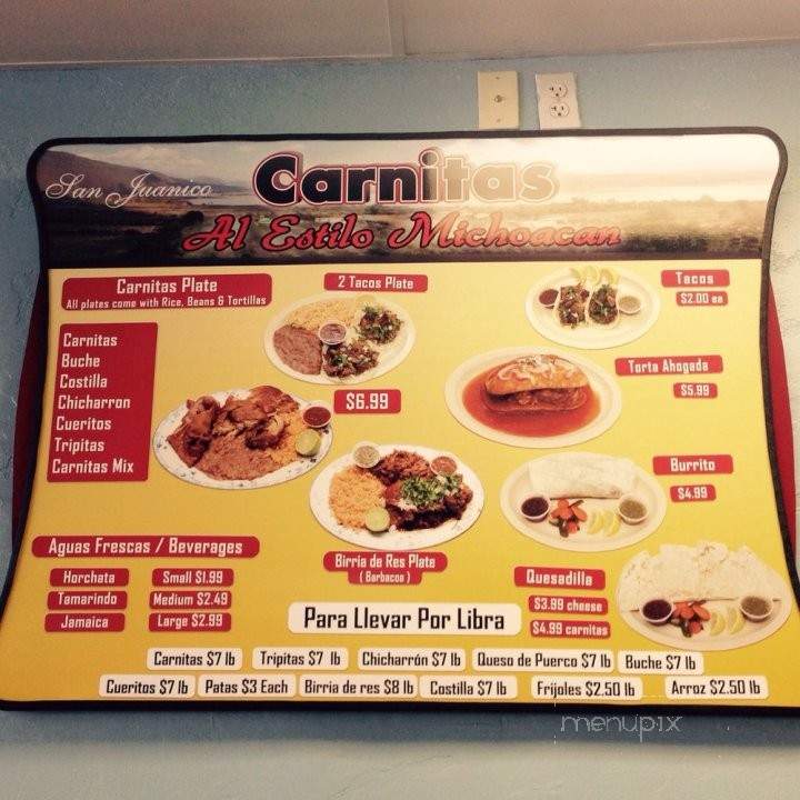 /250231345/Carnitas-Al-Estilo-Michoacan-Menu-Ontario-CA - Ontario, CA