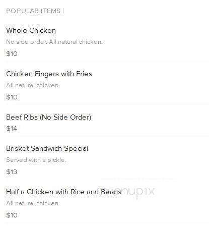 Louie's BBQ Pit - West New York, NJ menu_pic
