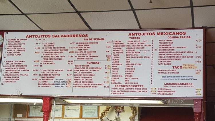 Tortas Y Pupusas Michuacana - Carrollton, TX menu_pic