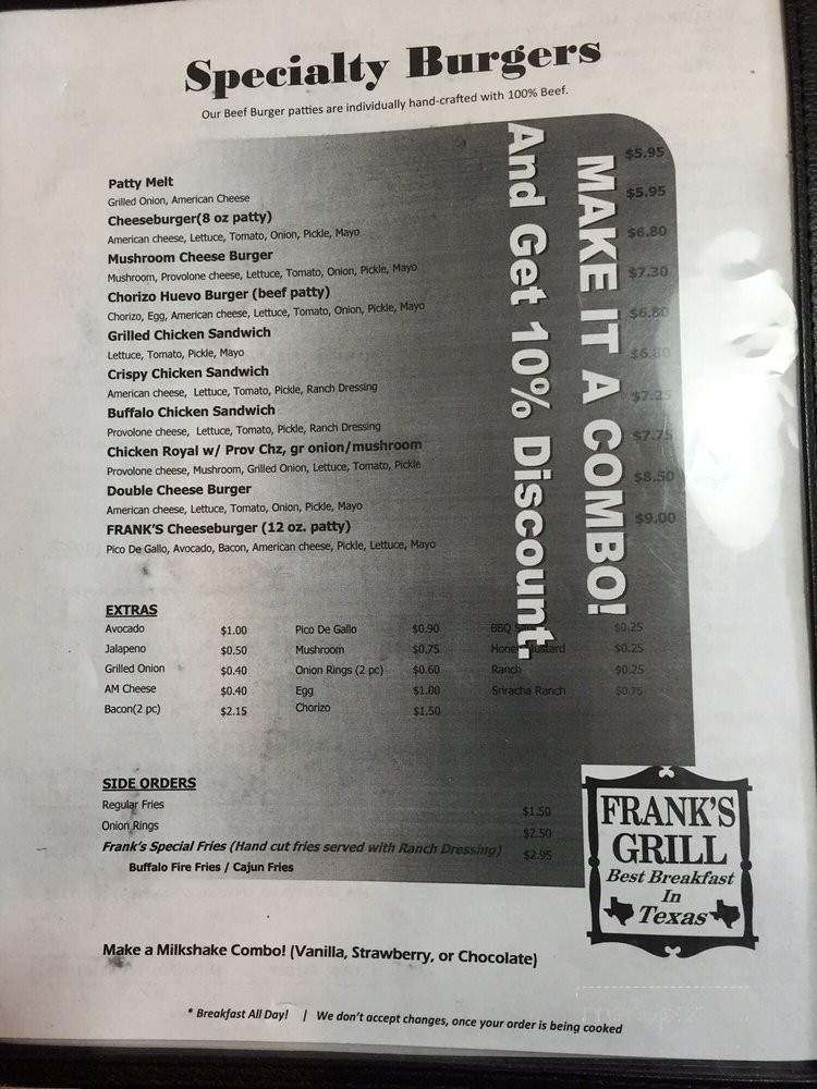 /250140109/Franks-Grill-Menu-Houston-TX - Houston, TX