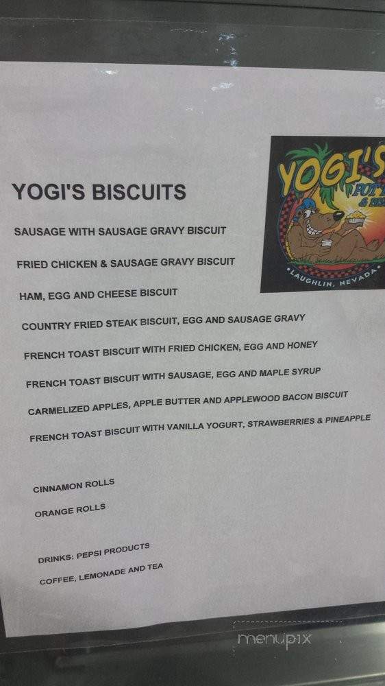 Yogi's Picnic Basket - Laughlin, NV menu_pic
