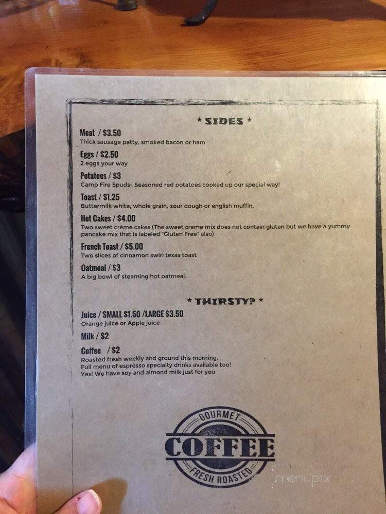 Backwoods Cafe - Easton, WA menu_pic