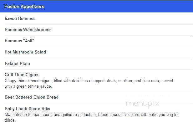 Grill Time - Great Neck, NY menu_pic