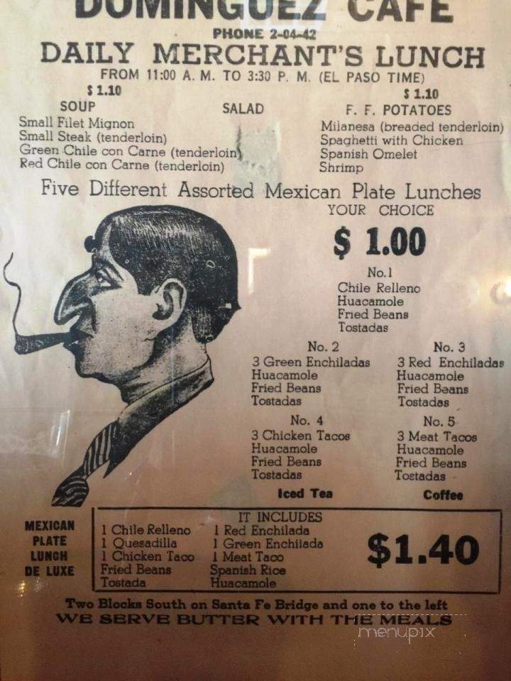 El Patio Bar - Mesilla, NM menu_pic