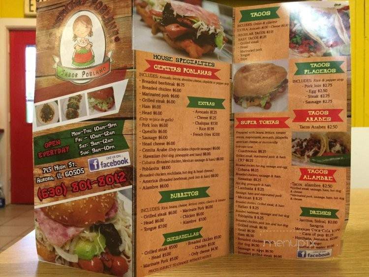 Las Cemitas Poblanas - Aurora, IL menu_pic
