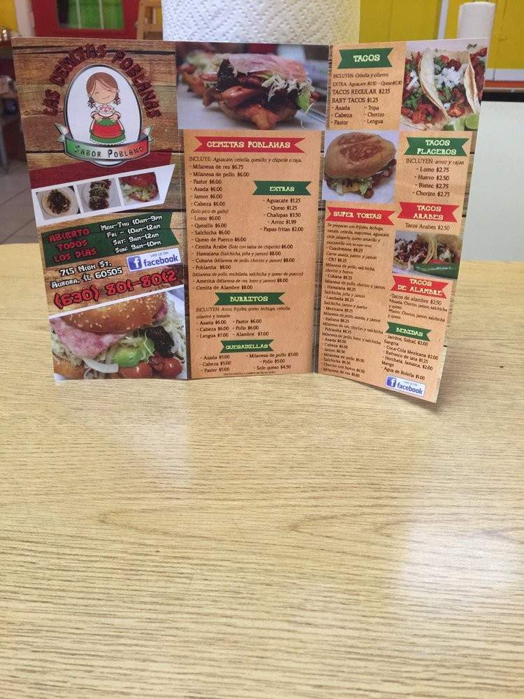 Las Cemitas Poblanas - Aurora, IL menu_pic