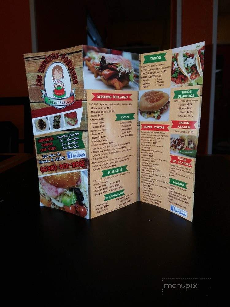 Las Cemitas Poblanas - Aurora, IL menu_pic