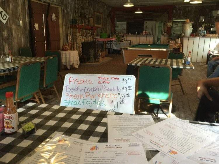 El Oasis Cafe - Nipton, CA menu_pic