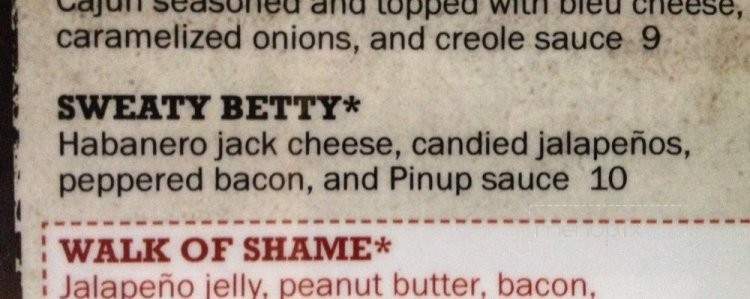 Bug Eyed Betty's - Eau Claire, WI menu_pic