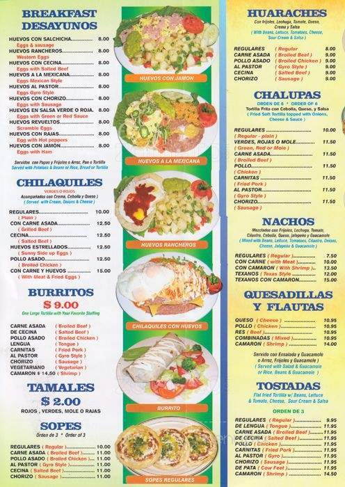 Taqueria Coatzingo - Elmhurst, NY menu_pic