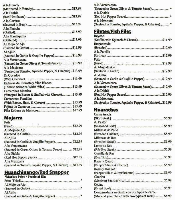 El Pulpo Loco - Chicago, IL menu_pic