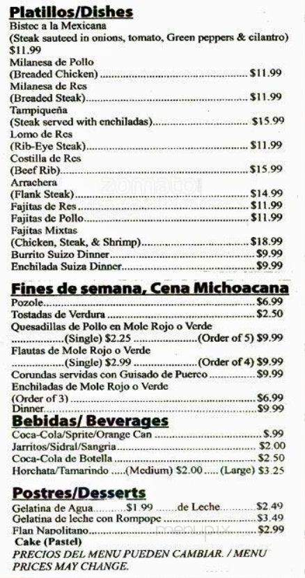 El Pulpo Loco - Chicago, IL menu_pic