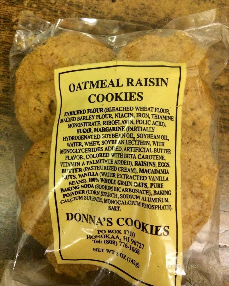 Donna's Cookies - Paauilo, HI menu_pic