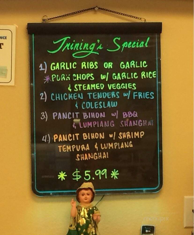 Trining's Bakery and Cafe - Temecula, CA menu_pic
