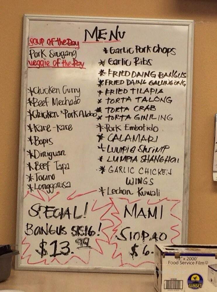 Trining's Bakery and Cafe - Temecula, CA menu_pic