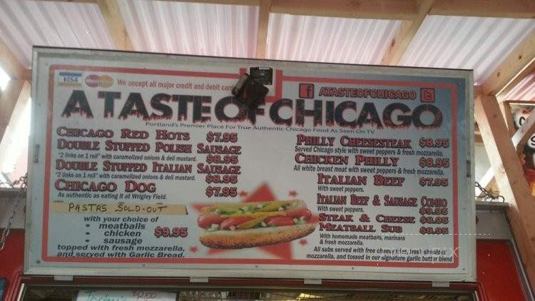A Taste of Chicago - Portland, OR menu_pic