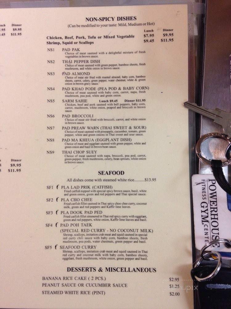 Thailand Town - Royal Oak, MI menu_pic
