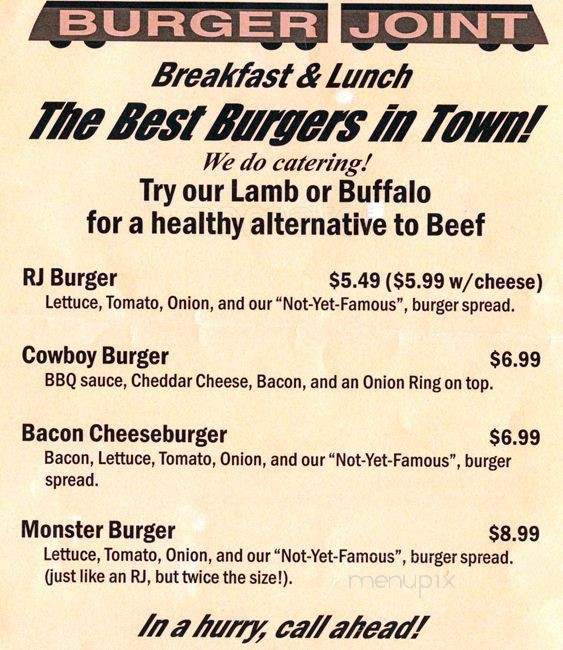 RJ's Burger Joint - Tacoma, WA menu_pic