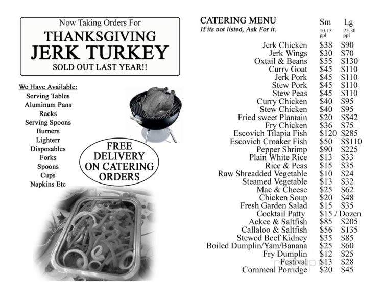 Yardies Restaurant - Elmont, NY menu_pic