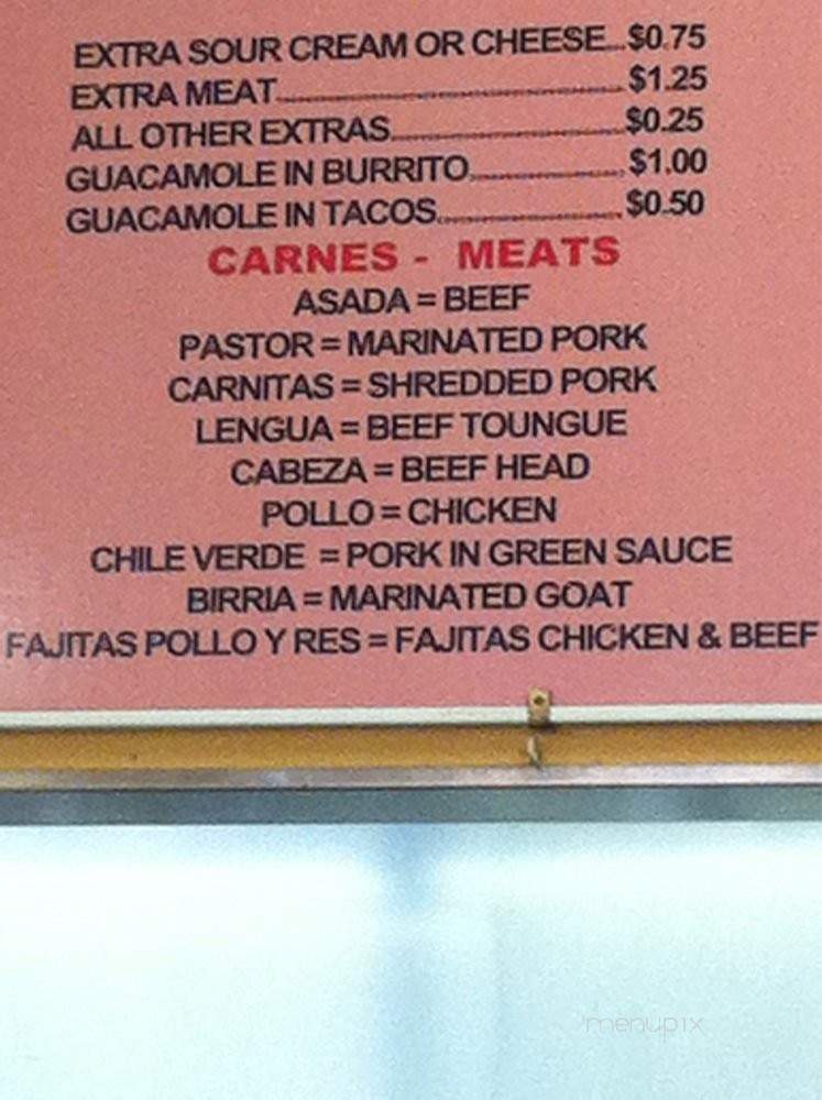La Esmeralda Market - Oroville, CA menu_pic
