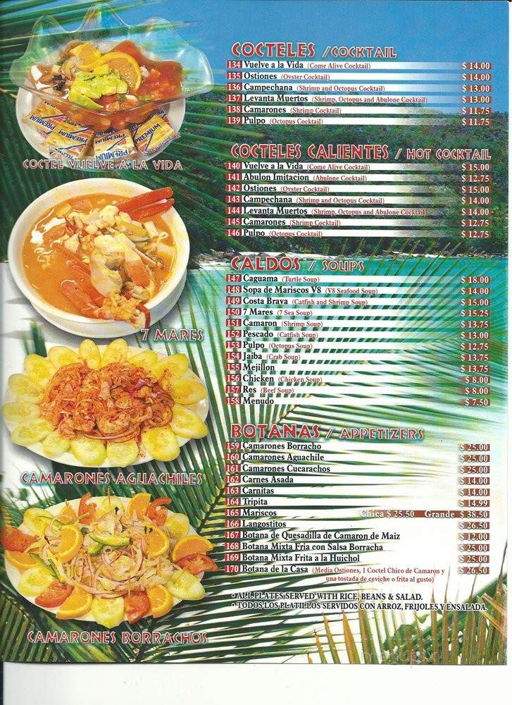 El Ensenada Grill - Santa Ana, CA menu_pic