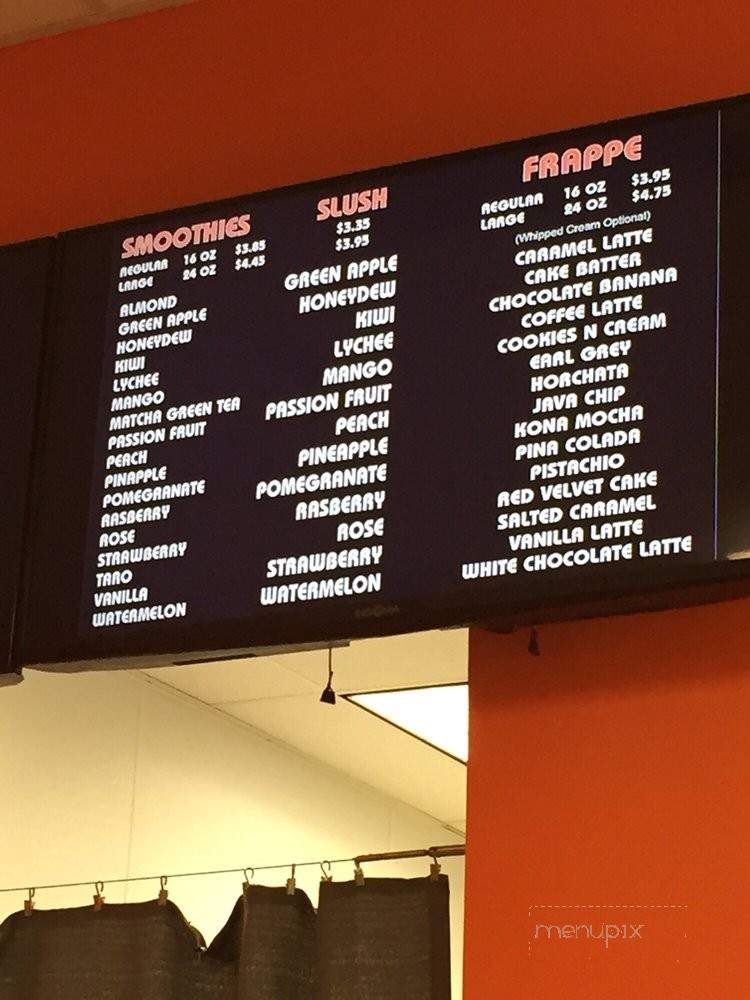 Boba Star - Montclair, CA menu_pic