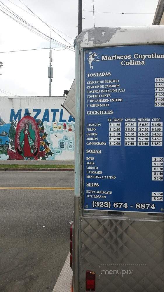 Cuyutlan Colima Marisco Truck - Los Angeles, CA menu_pic