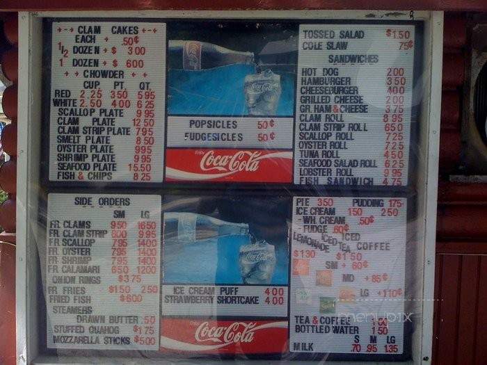Chowder Bowl Restaurant - Bellingham, MA menu_pic