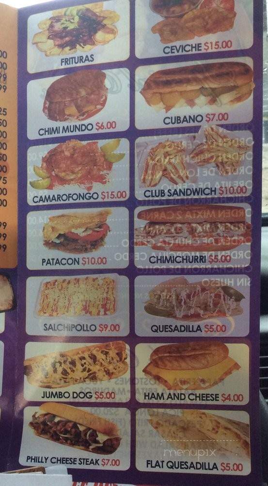 Chimi Mundo Restaurant - Woodhaven, NY menu_pic