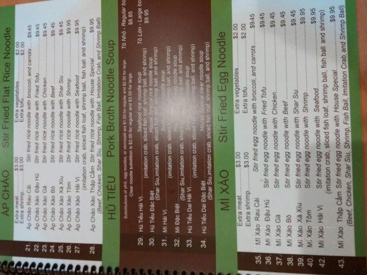 Pho Cali - Midvale, UT menu_pic