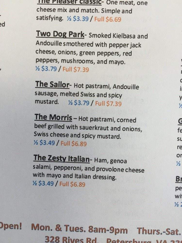Crowd Pleaser's - Petersburg, VA menu_pic