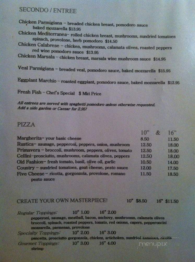 Marios Trattoria And Bar - Tampa, FL menu_pic